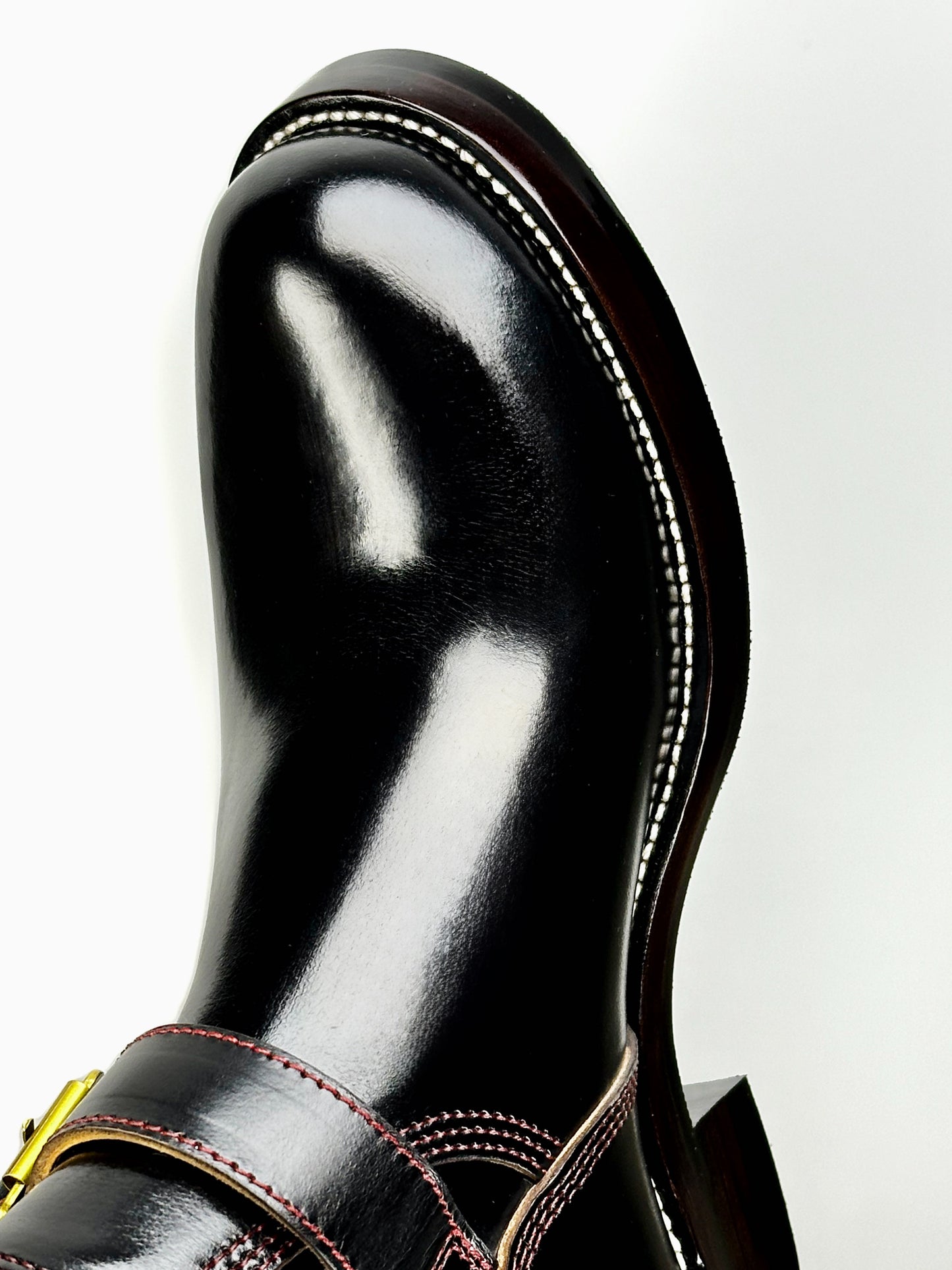 Engineer Boots 11" MTO- Black Horween CXL with hand painting-BG2383