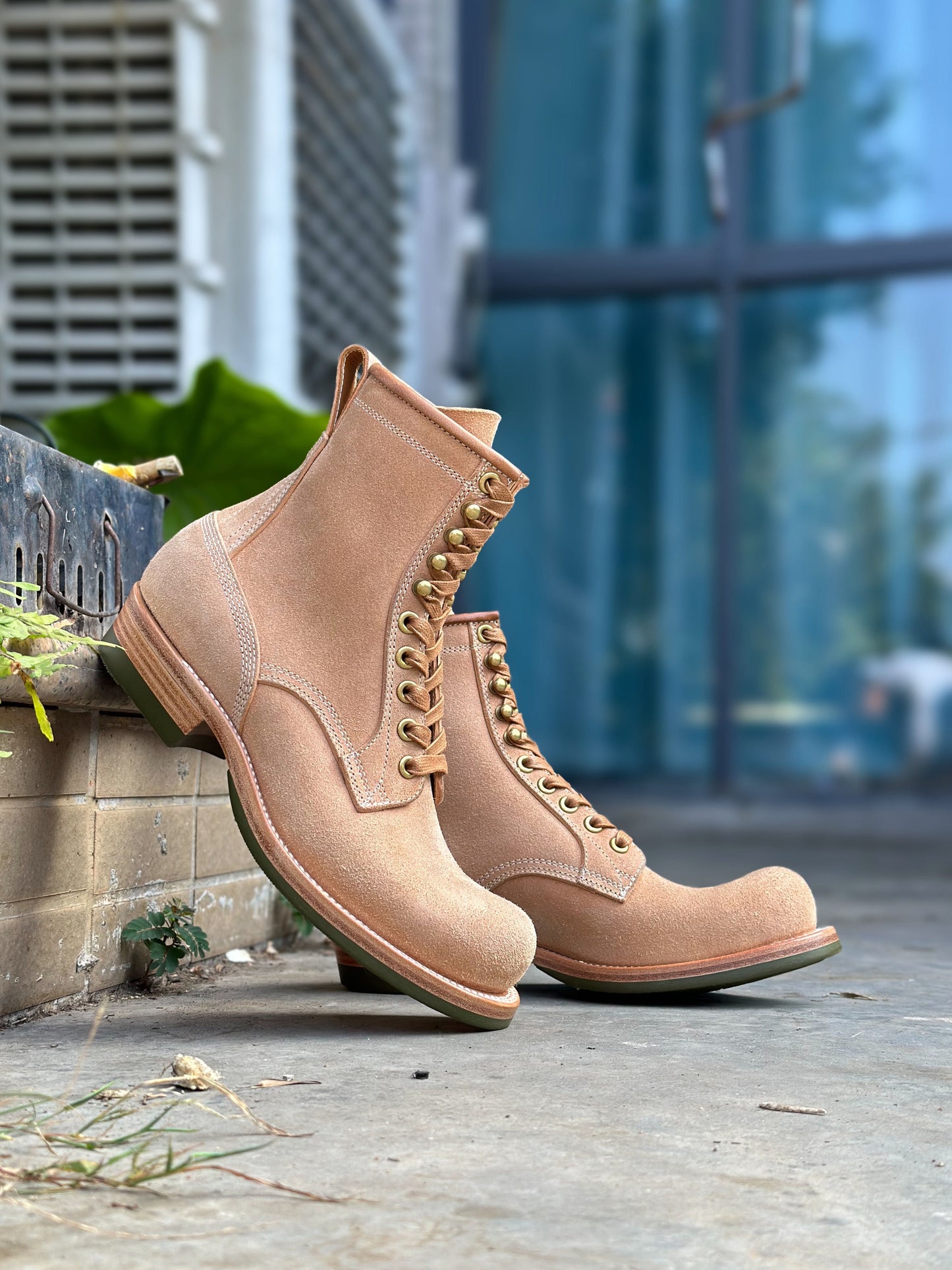8" Work boots MTO- Maryam Horsebutt Reverse-Q801