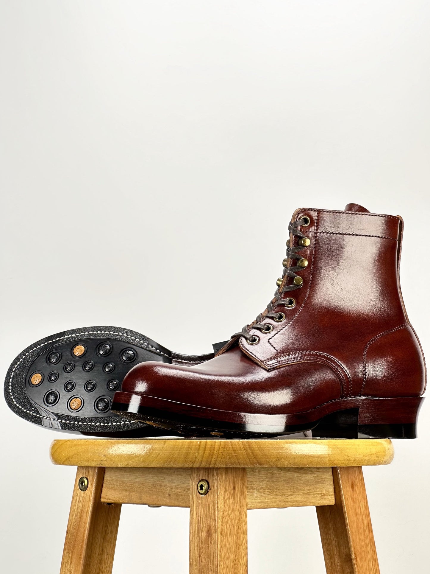 Land boots MTO- Maryam horsebutt+ hand painting -B23601