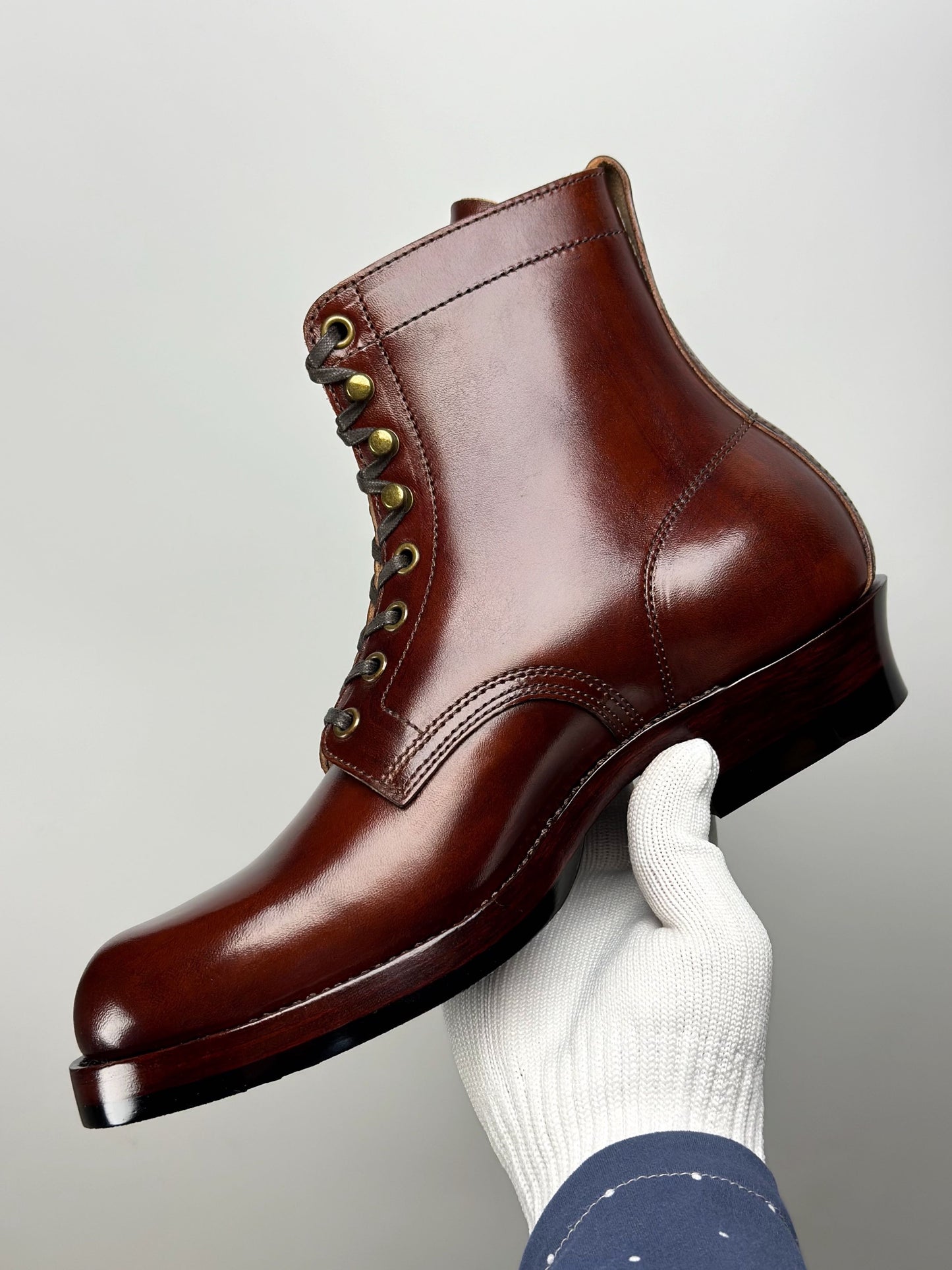 Land boots MTO- Maryam horsebutt+ hand painting -B23601