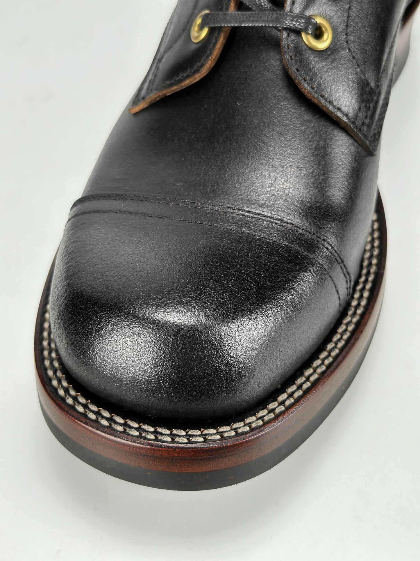 Miner Boots-Horween Waxed Flesh, Goodyear Welt