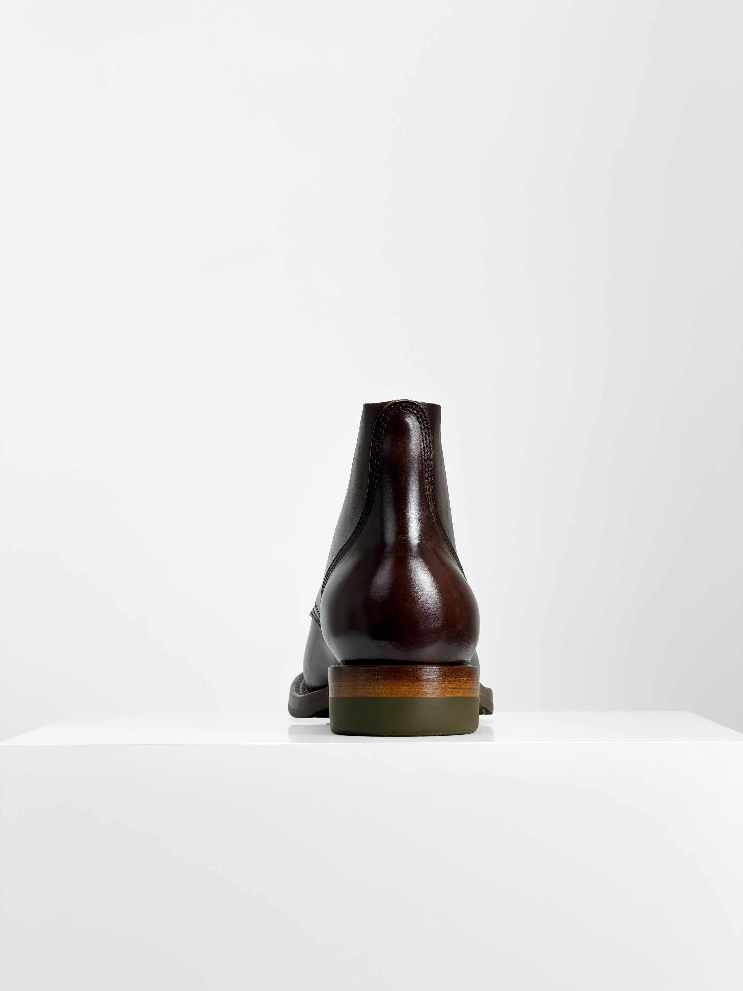 (MTO)-Escape Boots — Maryam coffee oil and waxed horsebutt -6713