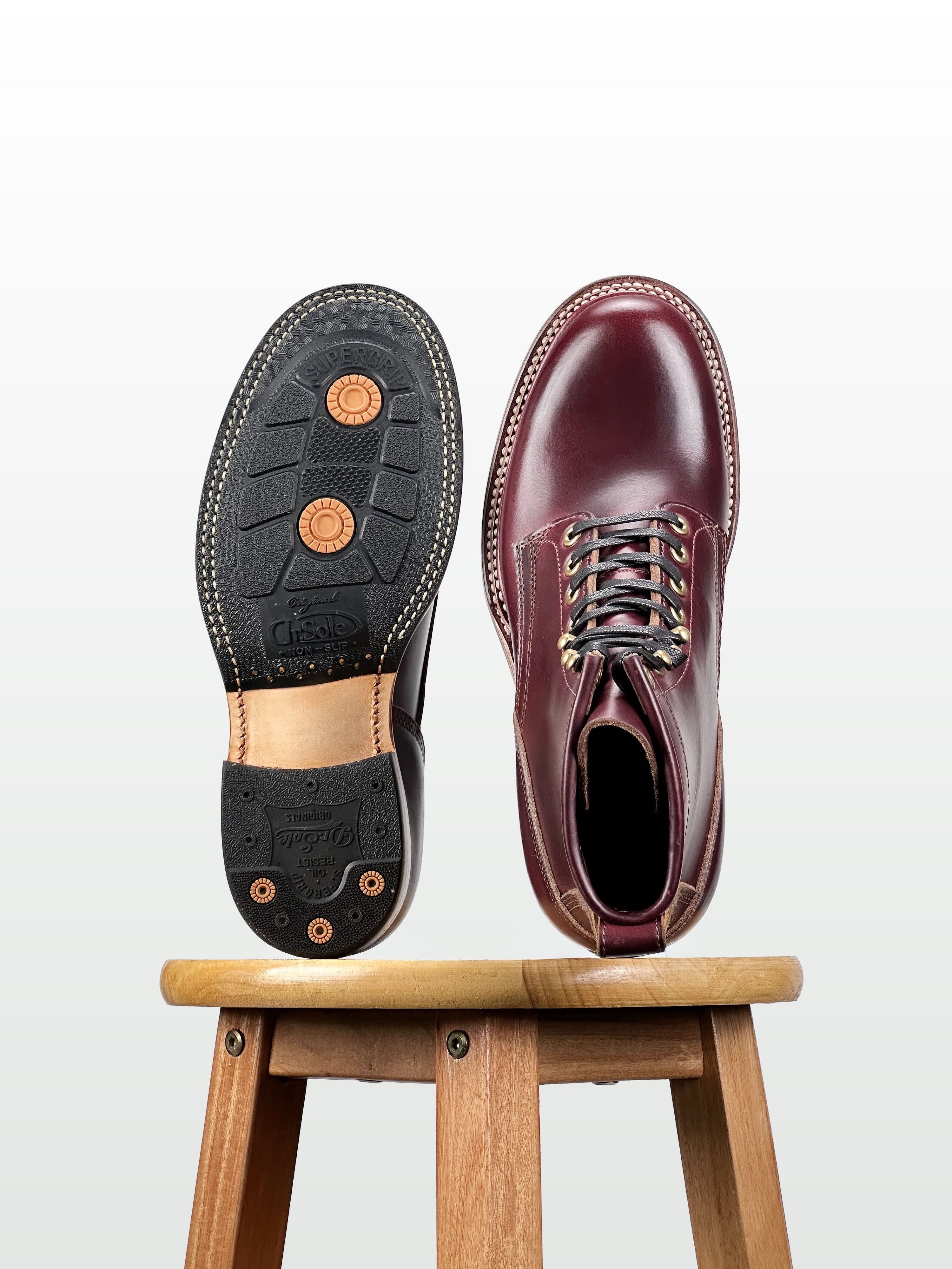 (MTO) - Woodcutting boots - Horween cxl Claret - 6181