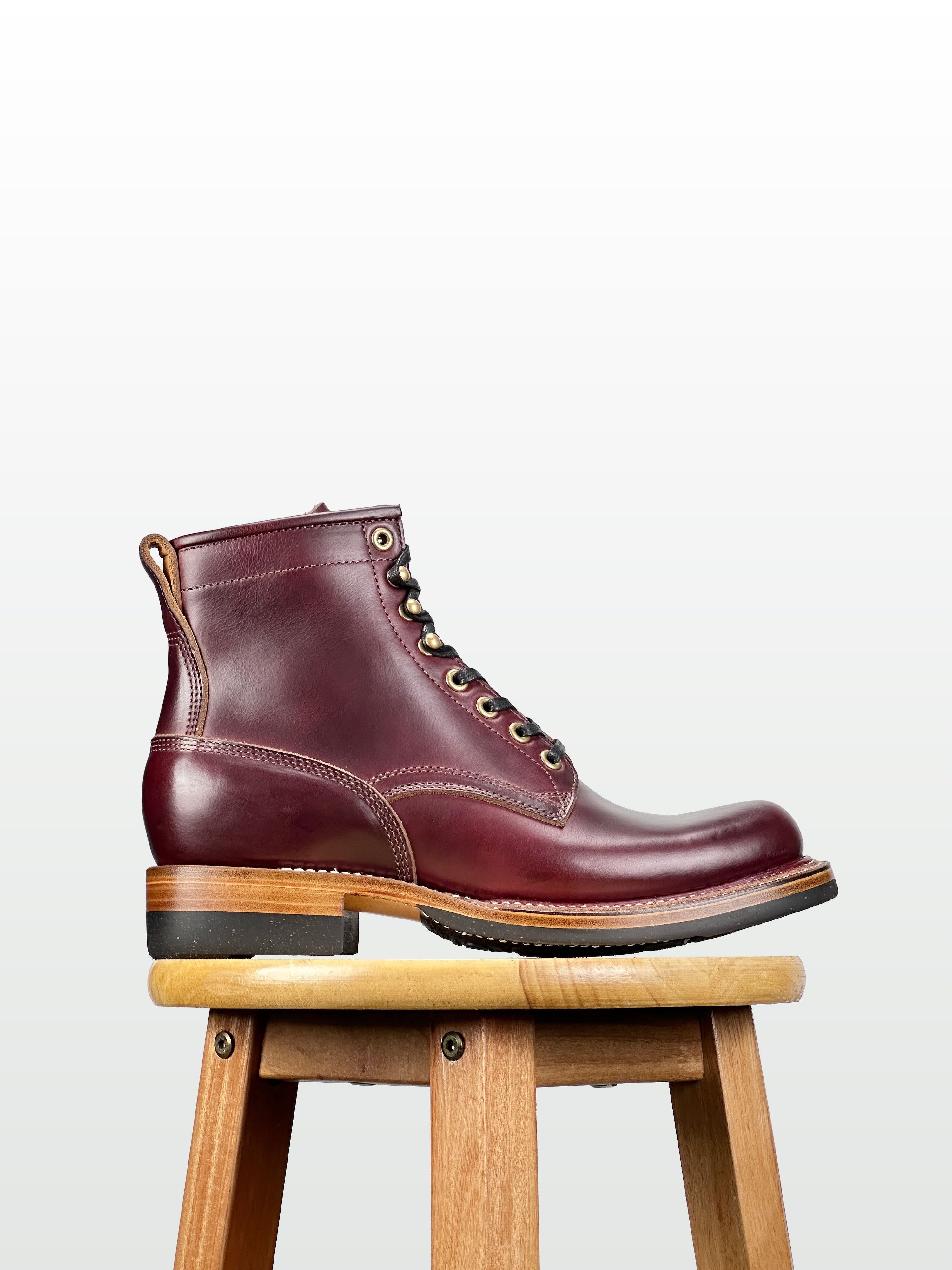 (MTO) - Woodcutting boots - Horween cxl Claret - 6181