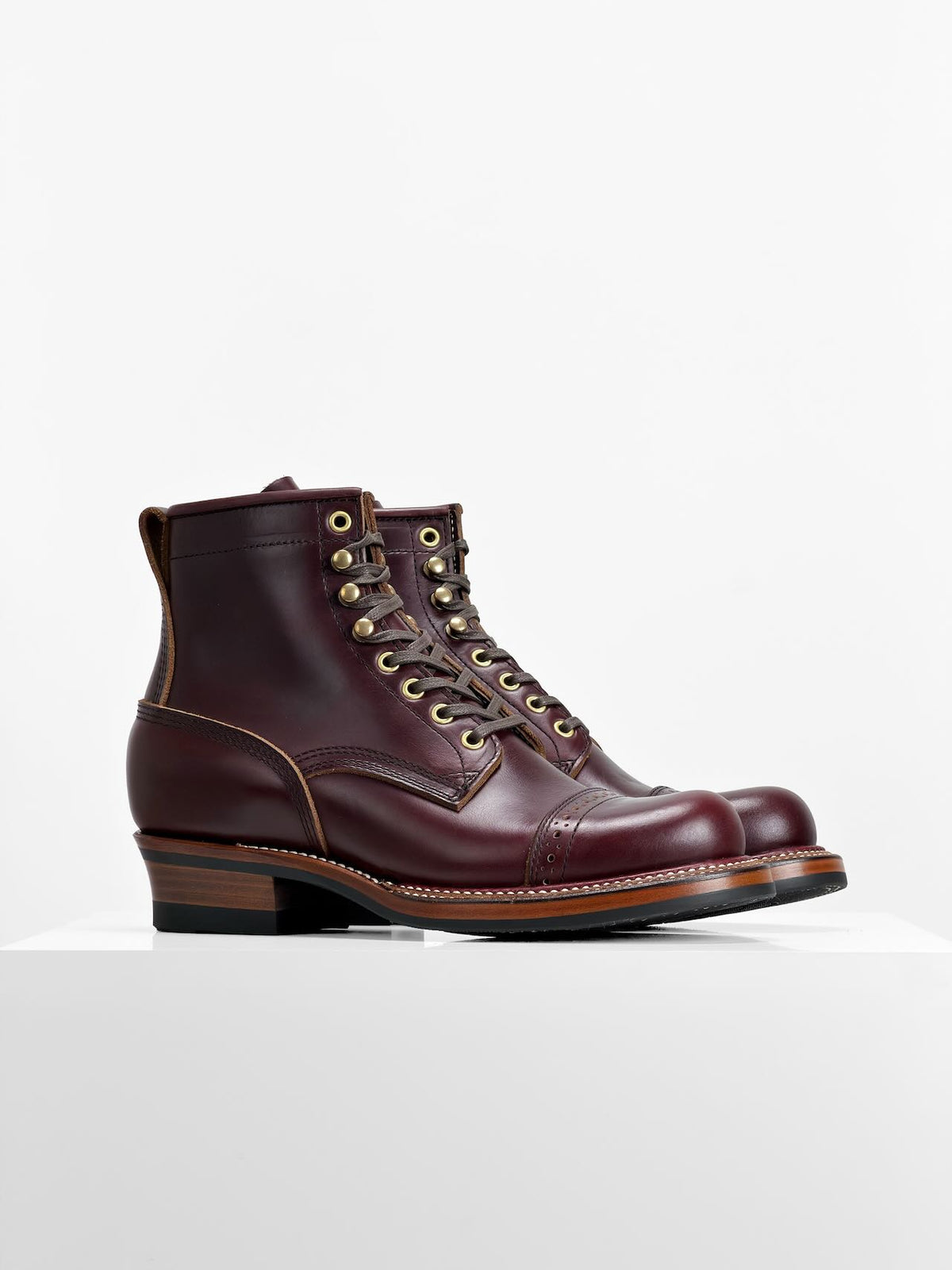 Ready to Ship - Woodcutting boots - Horween chromexcel Claret - 6771
