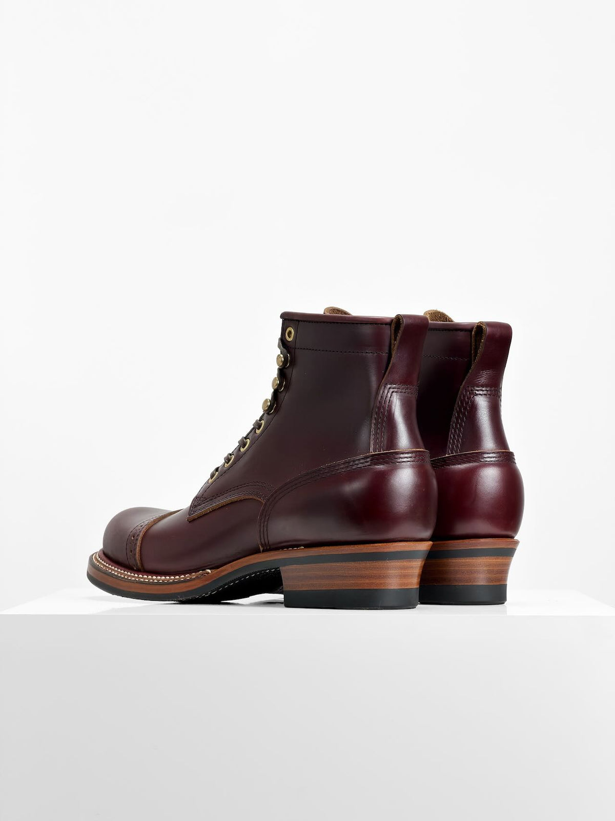 Ready to Ship - Woodcutting boots - Horween chromexcel Claret - 6771