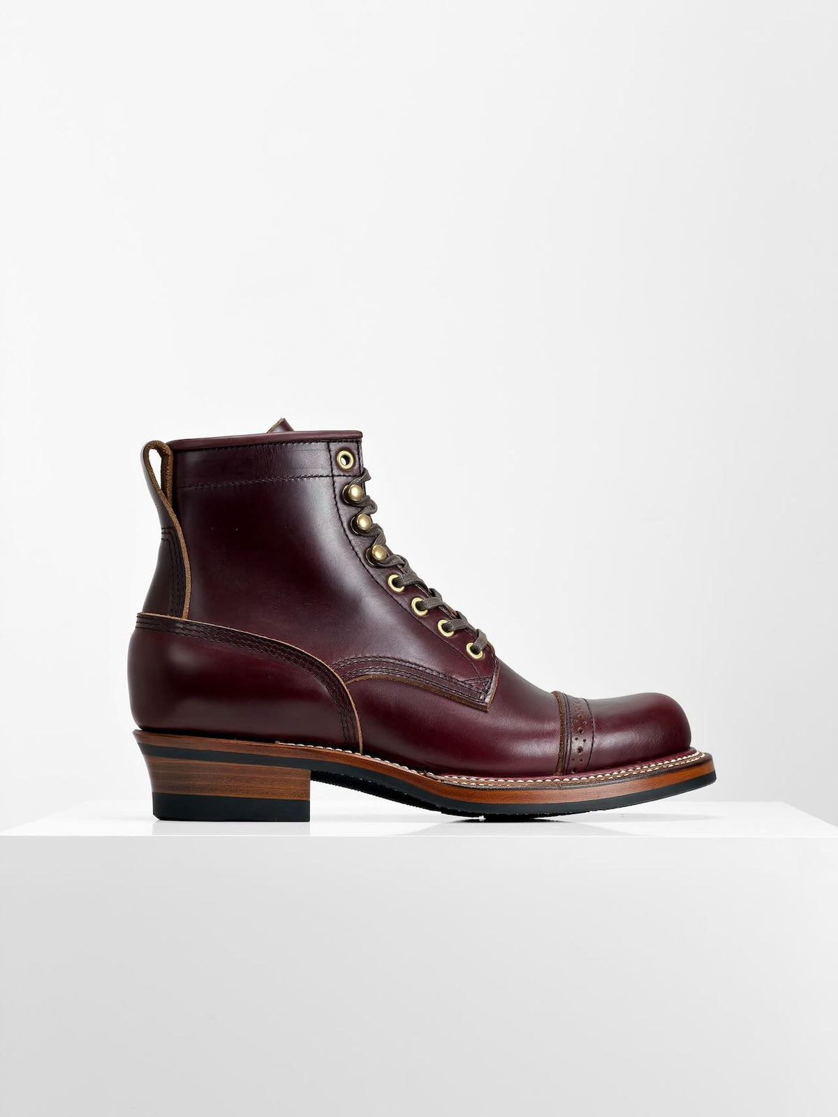 Ready to Ship - Woodcutting boots - Horween chromexcel Claret - 6771