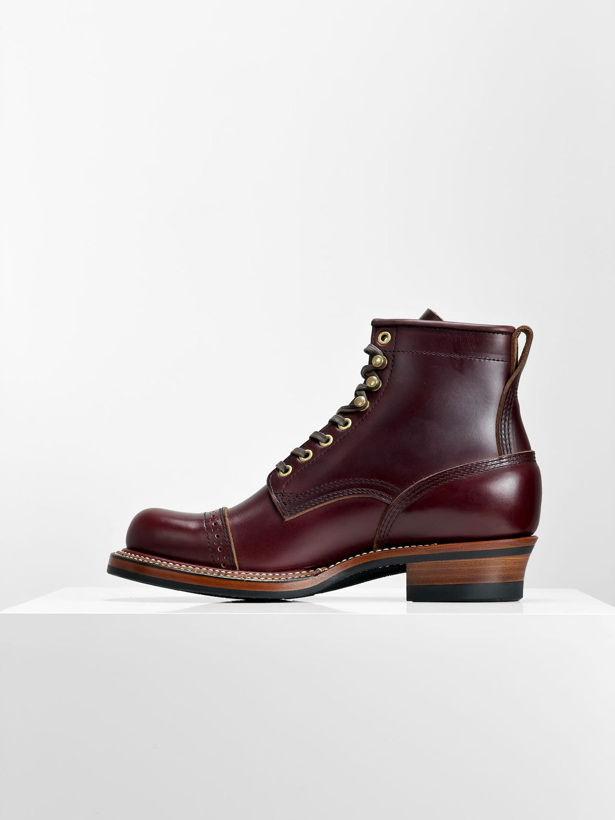 Ready to Ship - Woodcutting boots - Horween chromexcel Claret - 6771