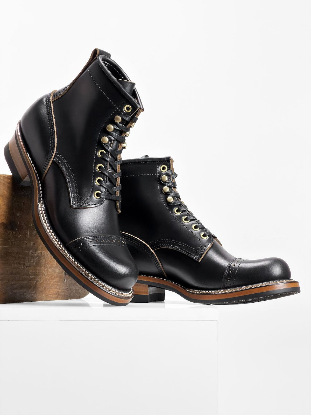 Ready to Ship - Woodcutting boots - Horween chromexcel Black - 6771