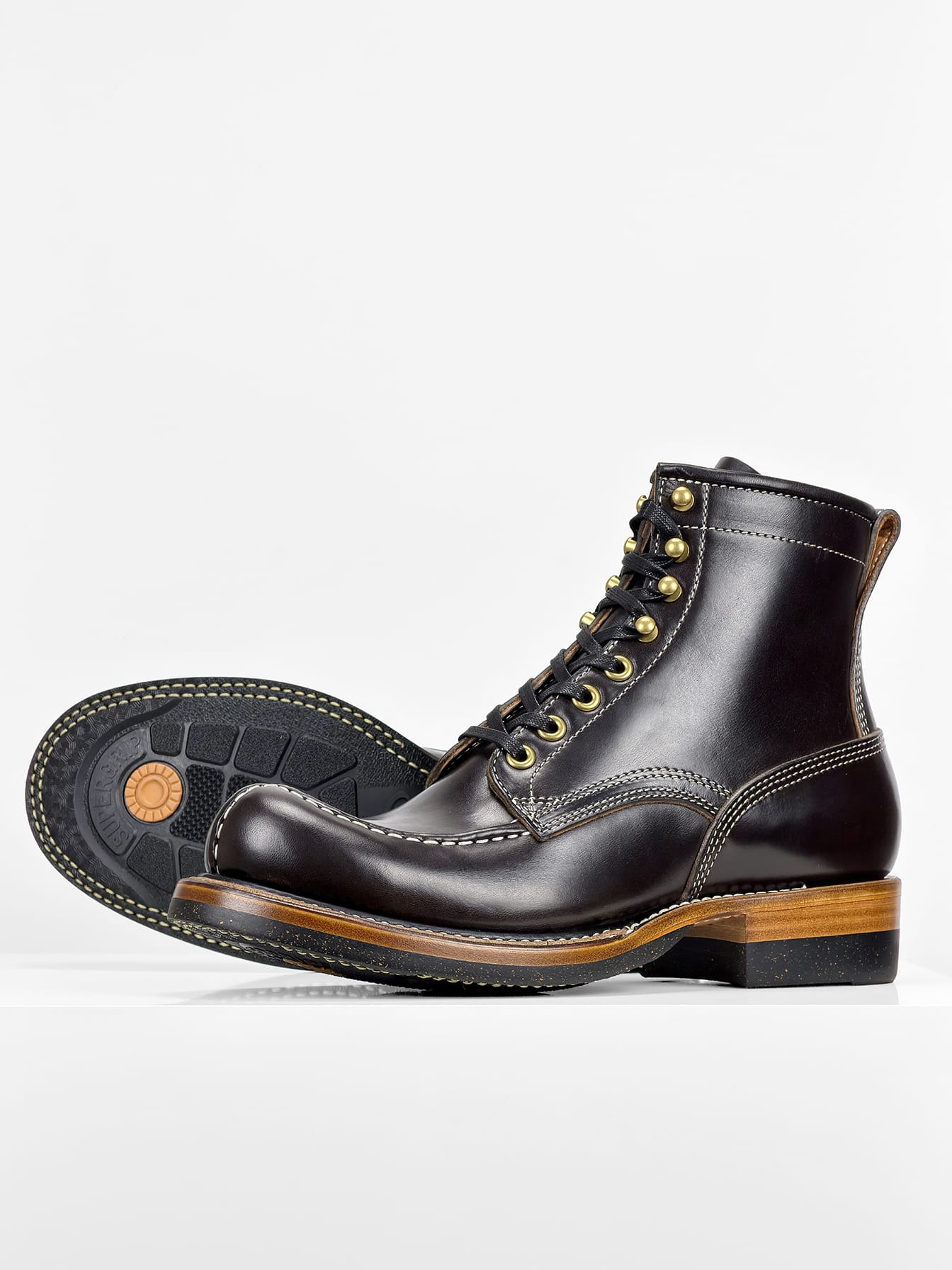 (MTO) - Tanker Boot | Horween Black CXL | Dr. Sole | Stitchdown Construction - 6270