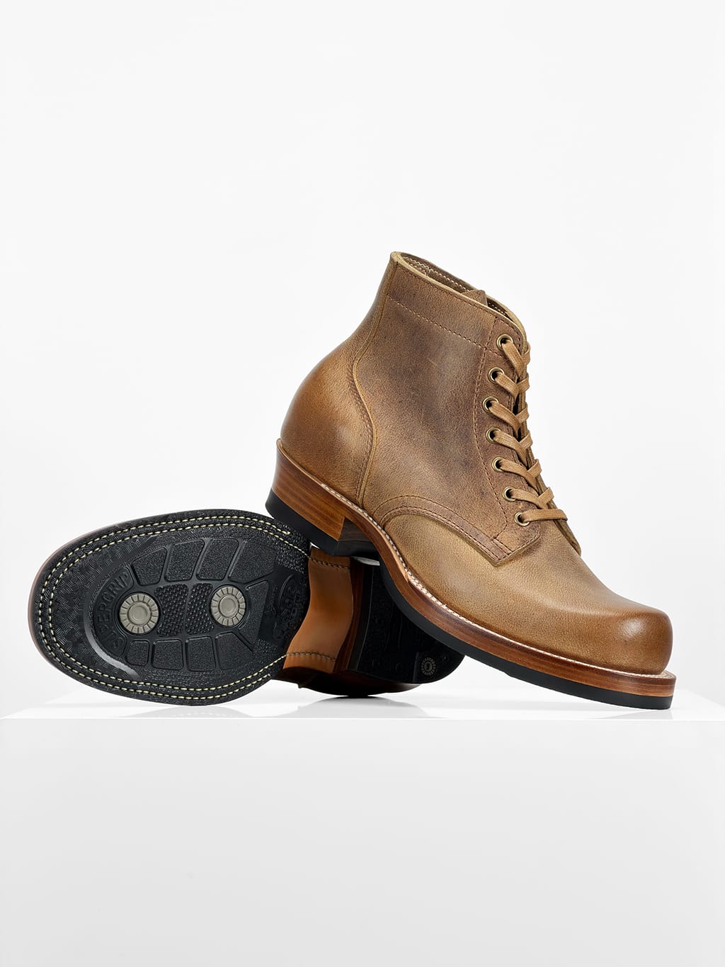 (MTO) - Miner Boot - C.F. Stead KUDU (UK) Brandy - 6185/no hooks