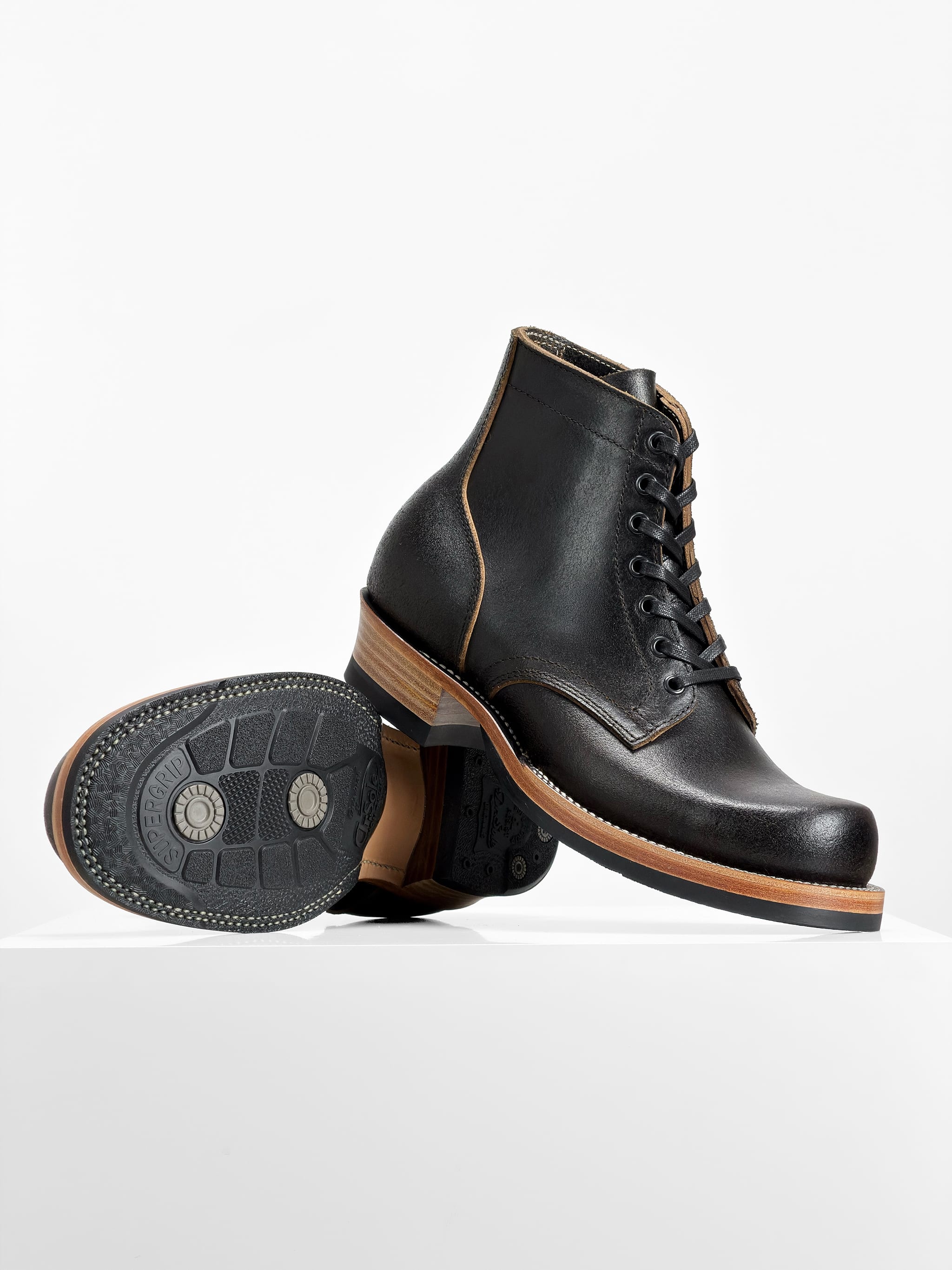 (MTO) - Miner Boots - Horween Waxed Flesh - 6186