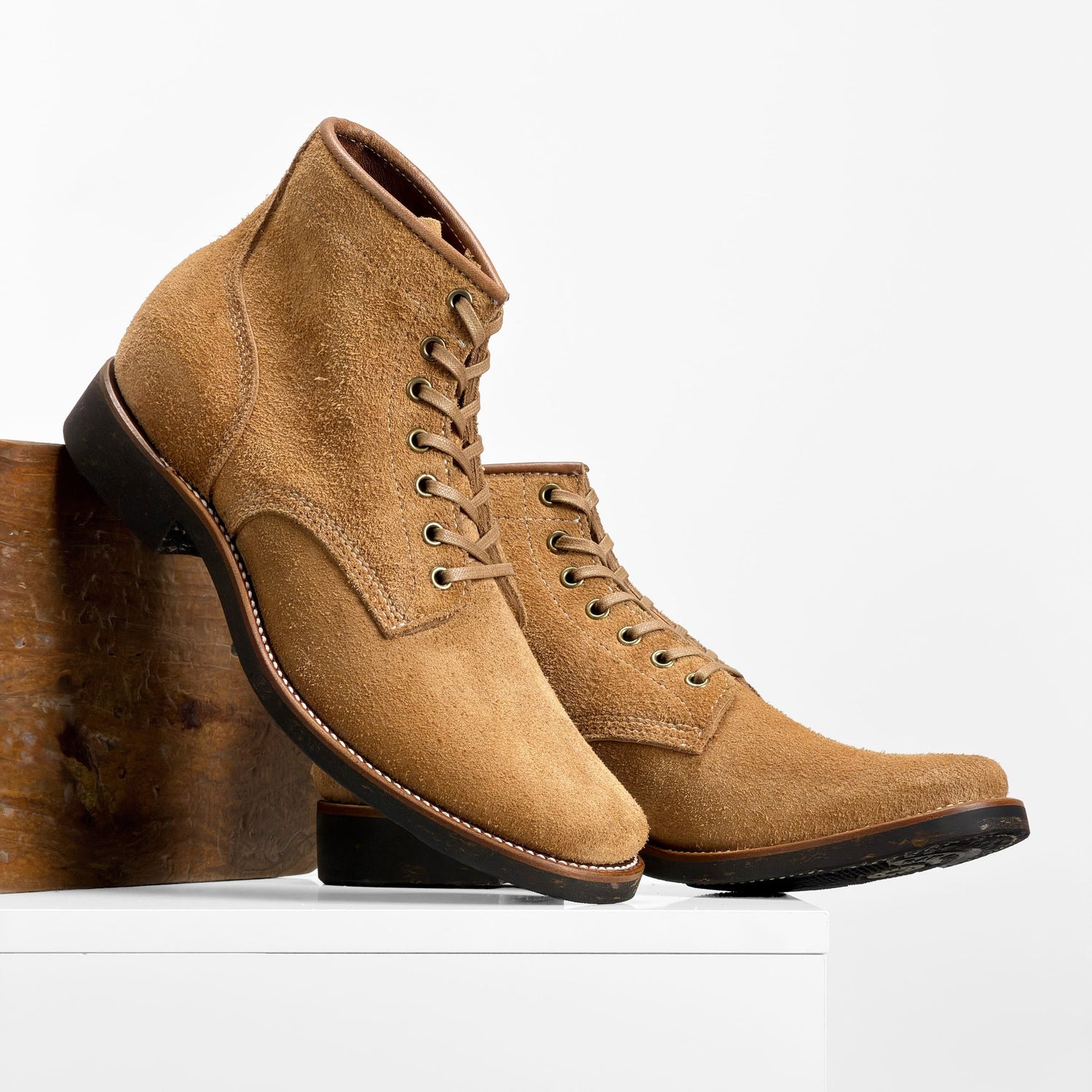 Ready to Ship – Escape Boots - Brown reverse cowhide - 5607