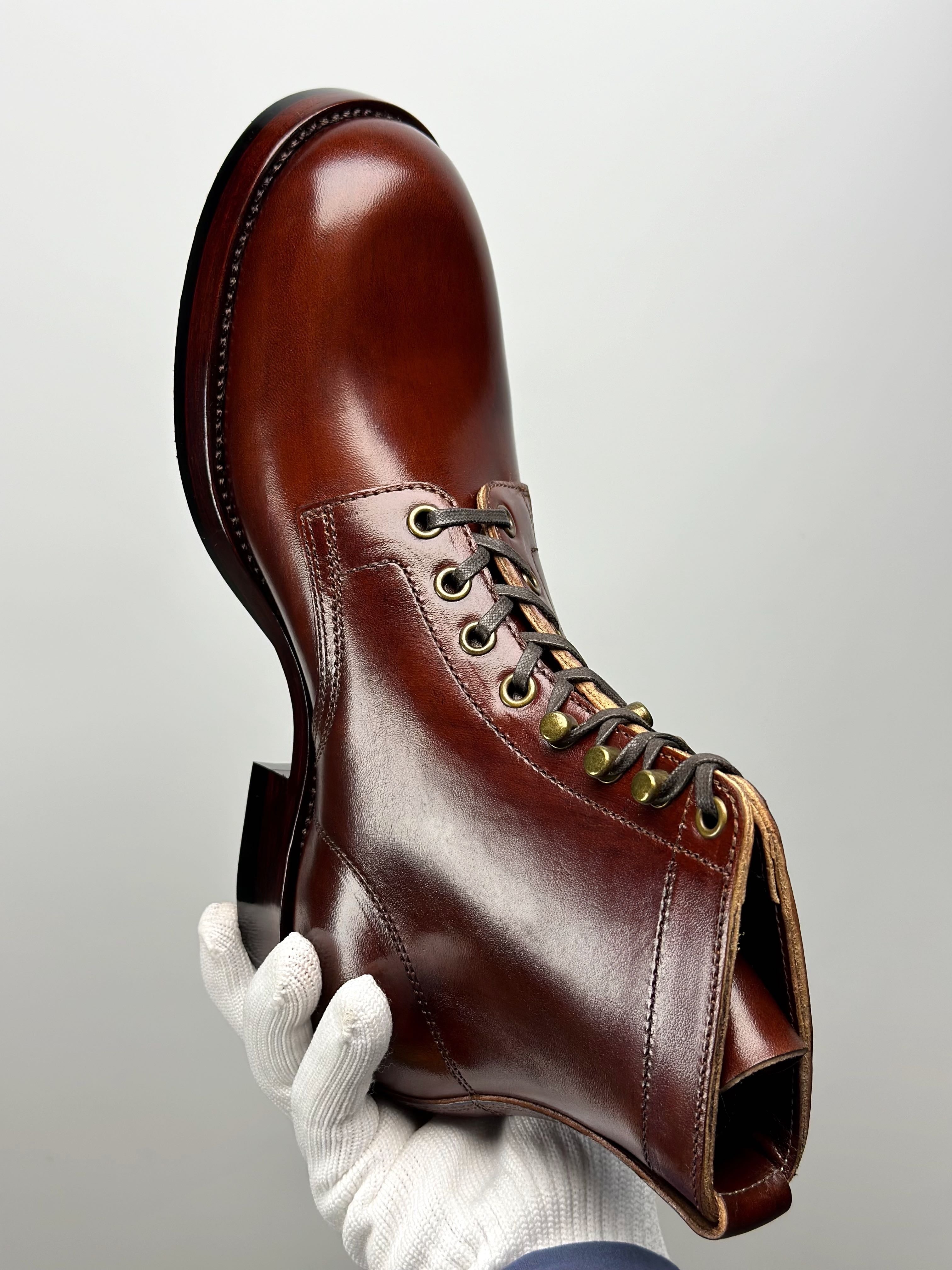 Land boots MTO- Maryam horsebutt+ hand painting -B23601