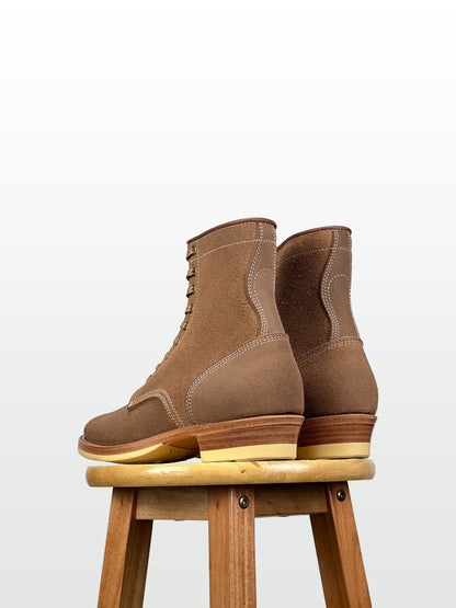 Woodcutting boots - Horween natural roughout-C28