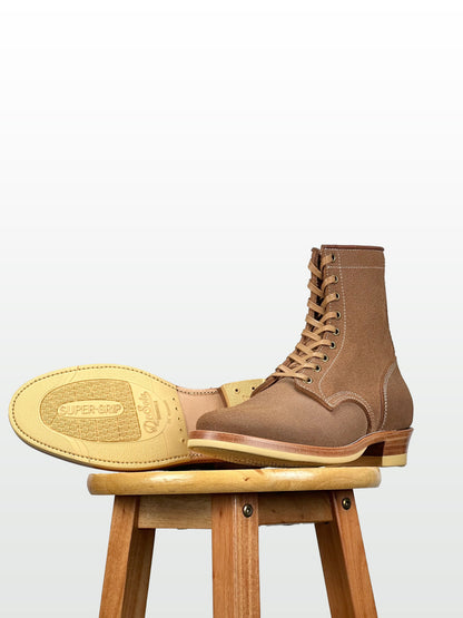 Woodcutting boots - Horween natural roughout-C28