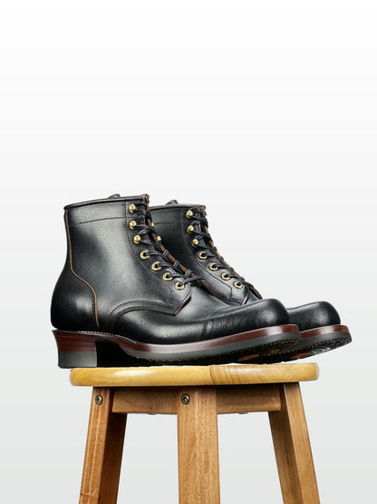 Miner Boots-Horween Waxed Flesh, Goodyear Welt