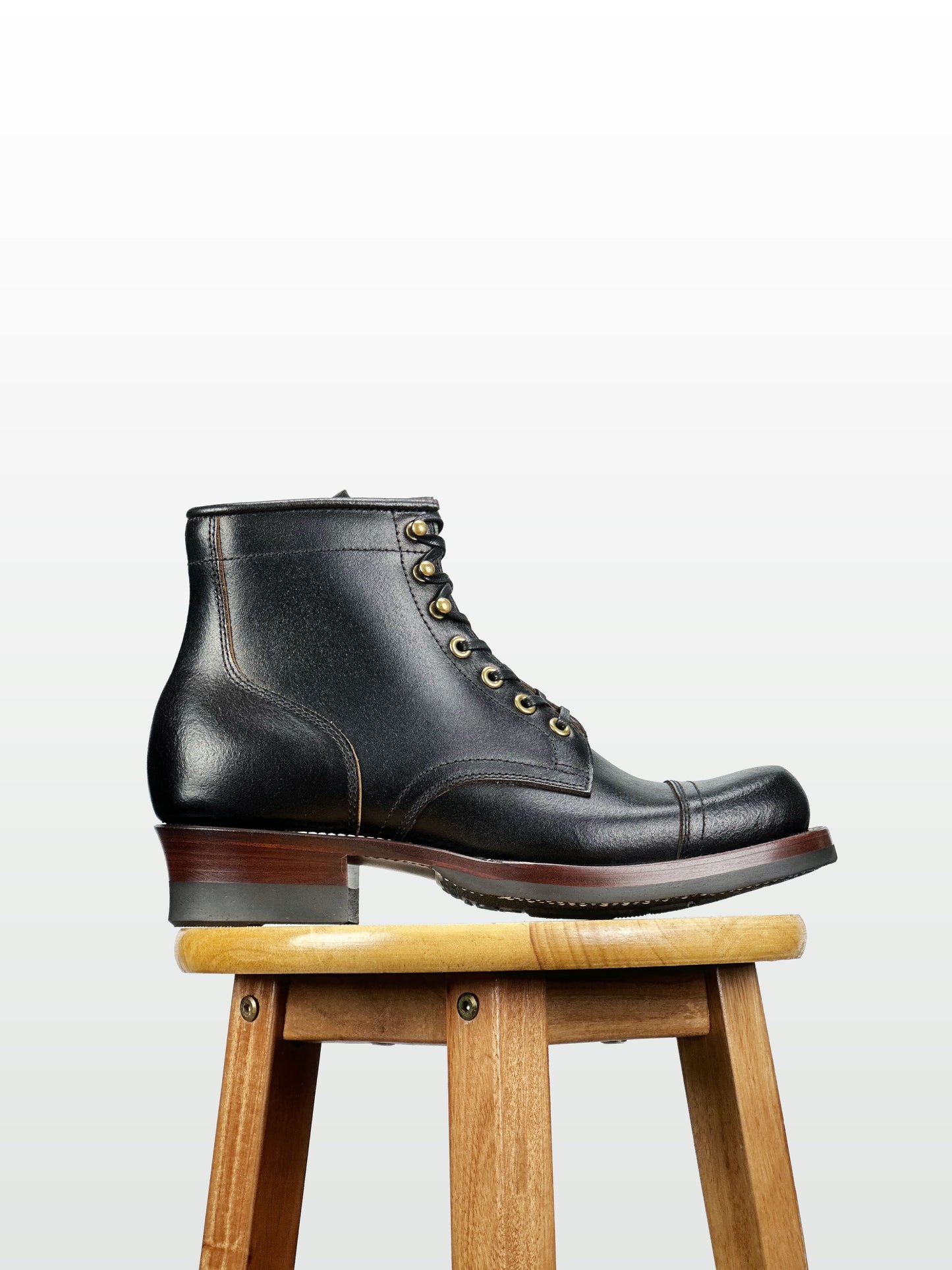 Miner Boots-Horween Waxed Flesh, Goodyear Welt