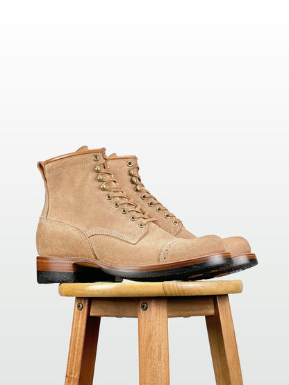 Round-Toe Logger Boots – Maryam Horsebutt Reverse, Goodyear Welt