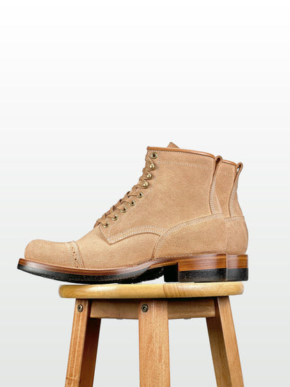 Round-Toe Logger Boots – Maryam Horsebutt Reverse, Goodyear Welt