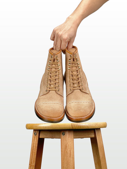 Round-Toe Logger Boots – Maryam Horsebutt Reverse, Goodyear Welt