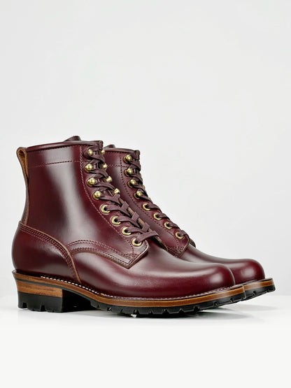 Woodcutting boots MTO - Horween cxl Claret - 6188