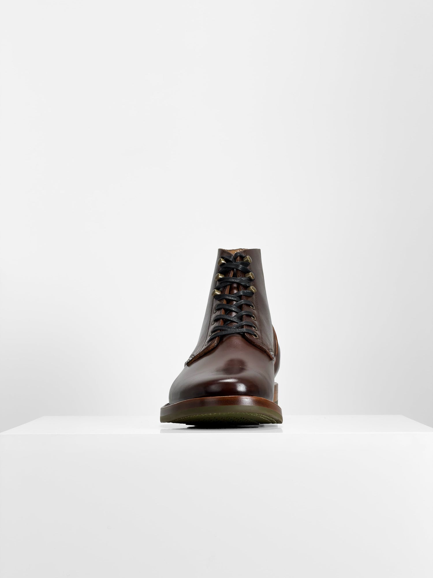(MTO)-Escape Boots — Maryam coffee oil and waxed horsebutt -6713