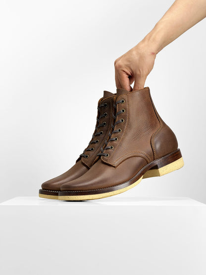 (MTO)-Escape Boot - Brown reverse cowhide - 6732