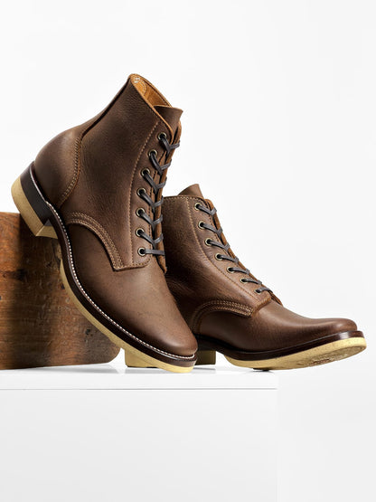 (MTO)-Escape Boot - Brown reverse cowhide - 6732