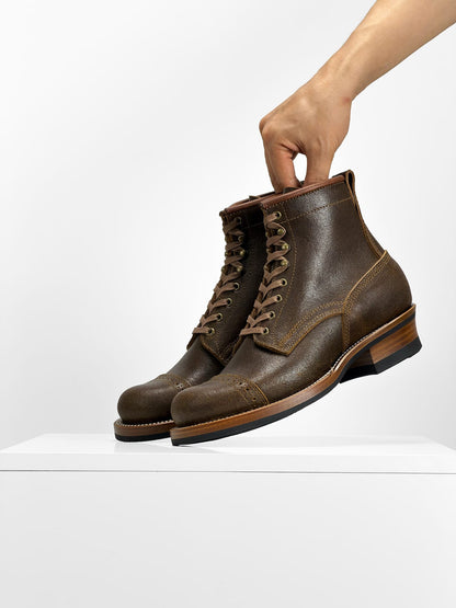 Sample Sale | Woodcutting boots -  Horween Waxed Flesh - 8D