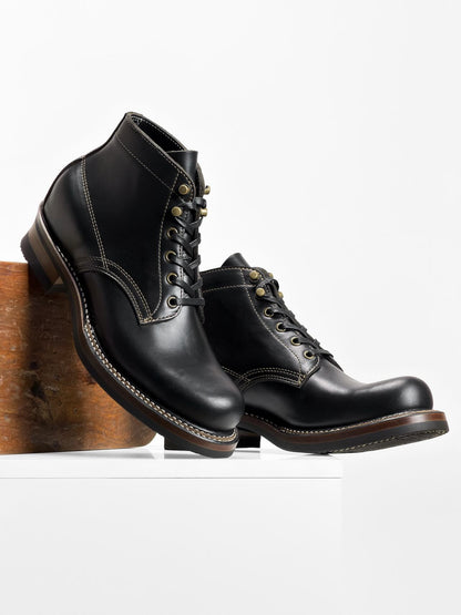Sample Sale | Woodcutting boots -  Horween Black Dublin - 9