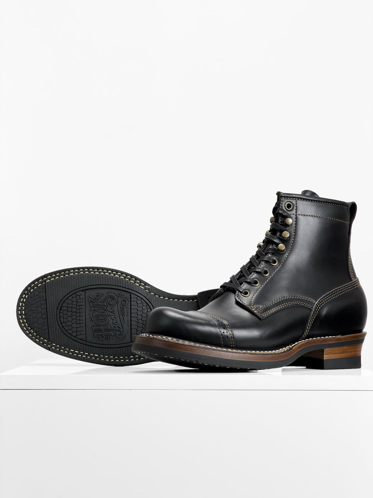 Sample Sale | Woodcutting boots -  Horween Black Dublin - 9.5
