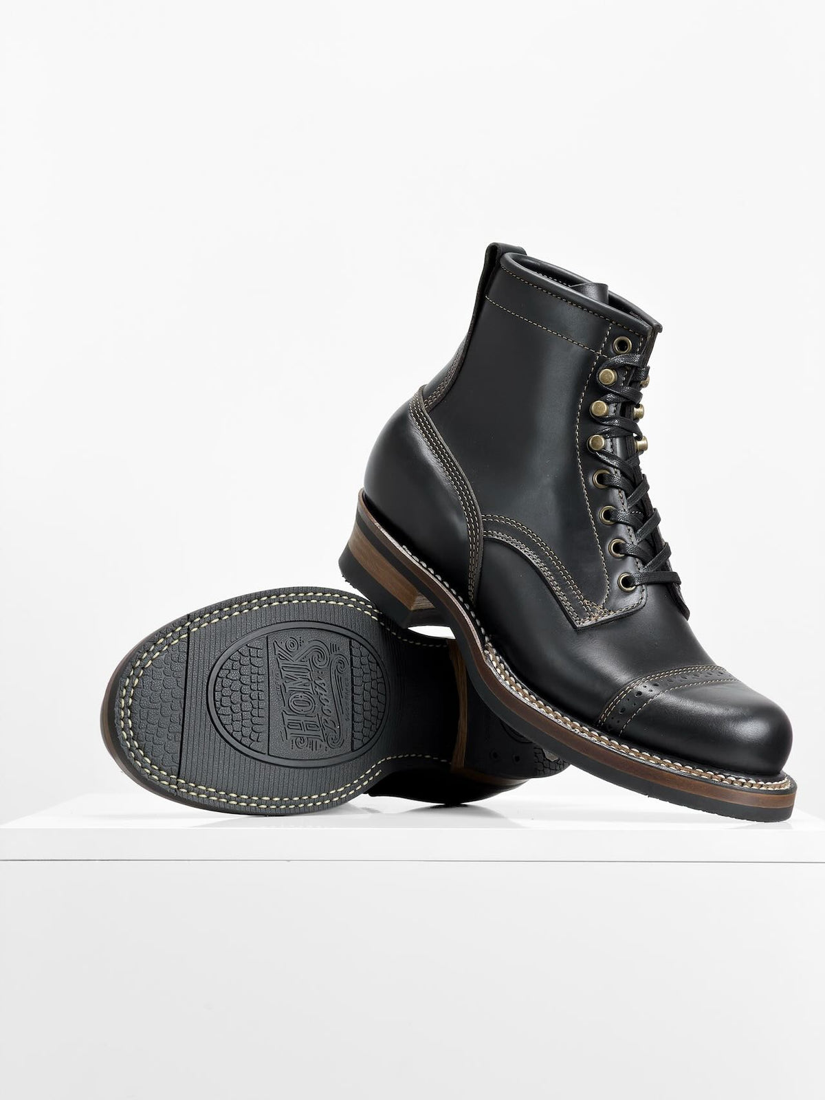 Sample Sale | Woodcutting boots -  Horween Black Dublin - 9.5