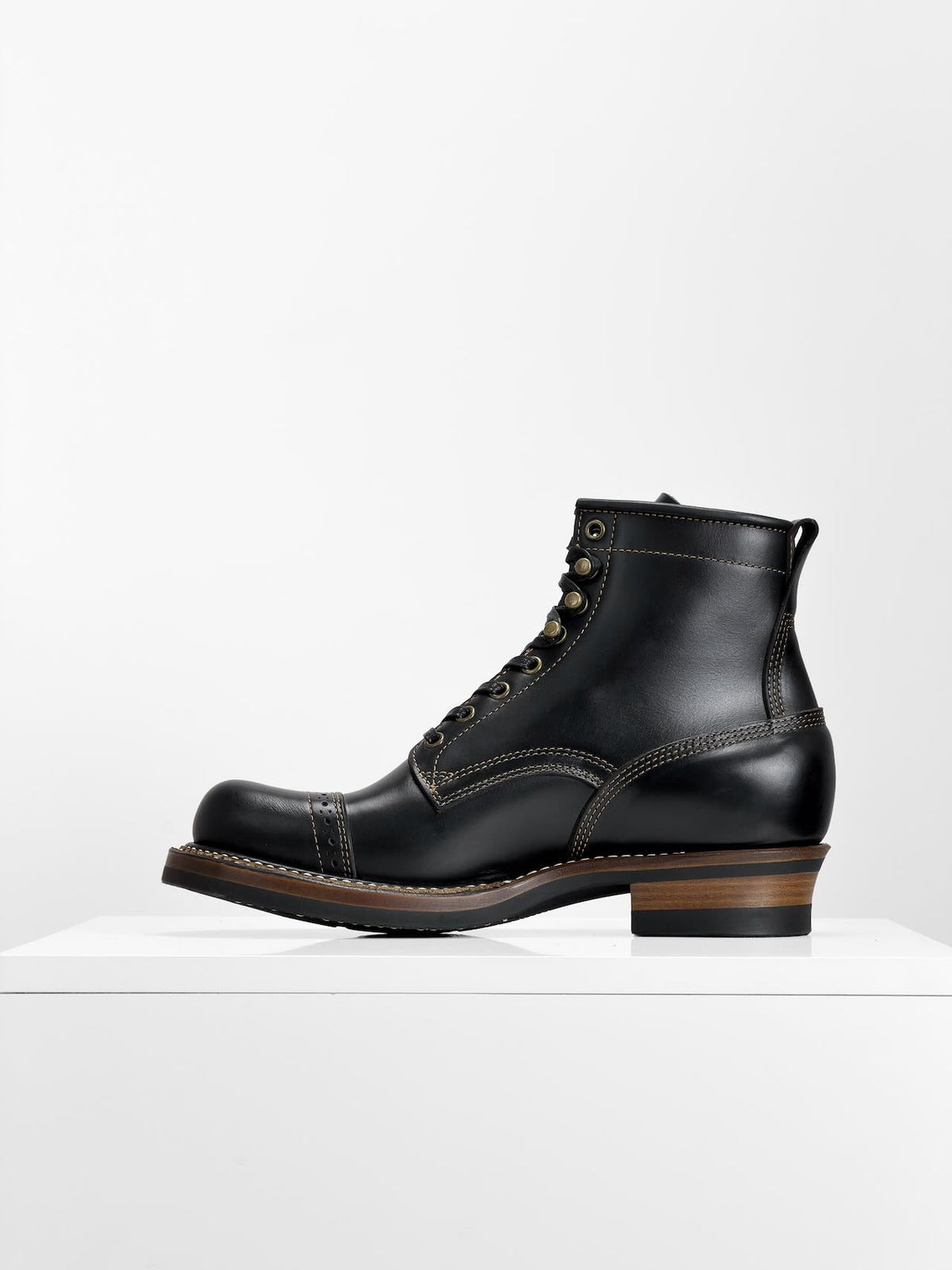 Sample Sale | Woodcutting boots -  Horween Black Dublin - 9.5