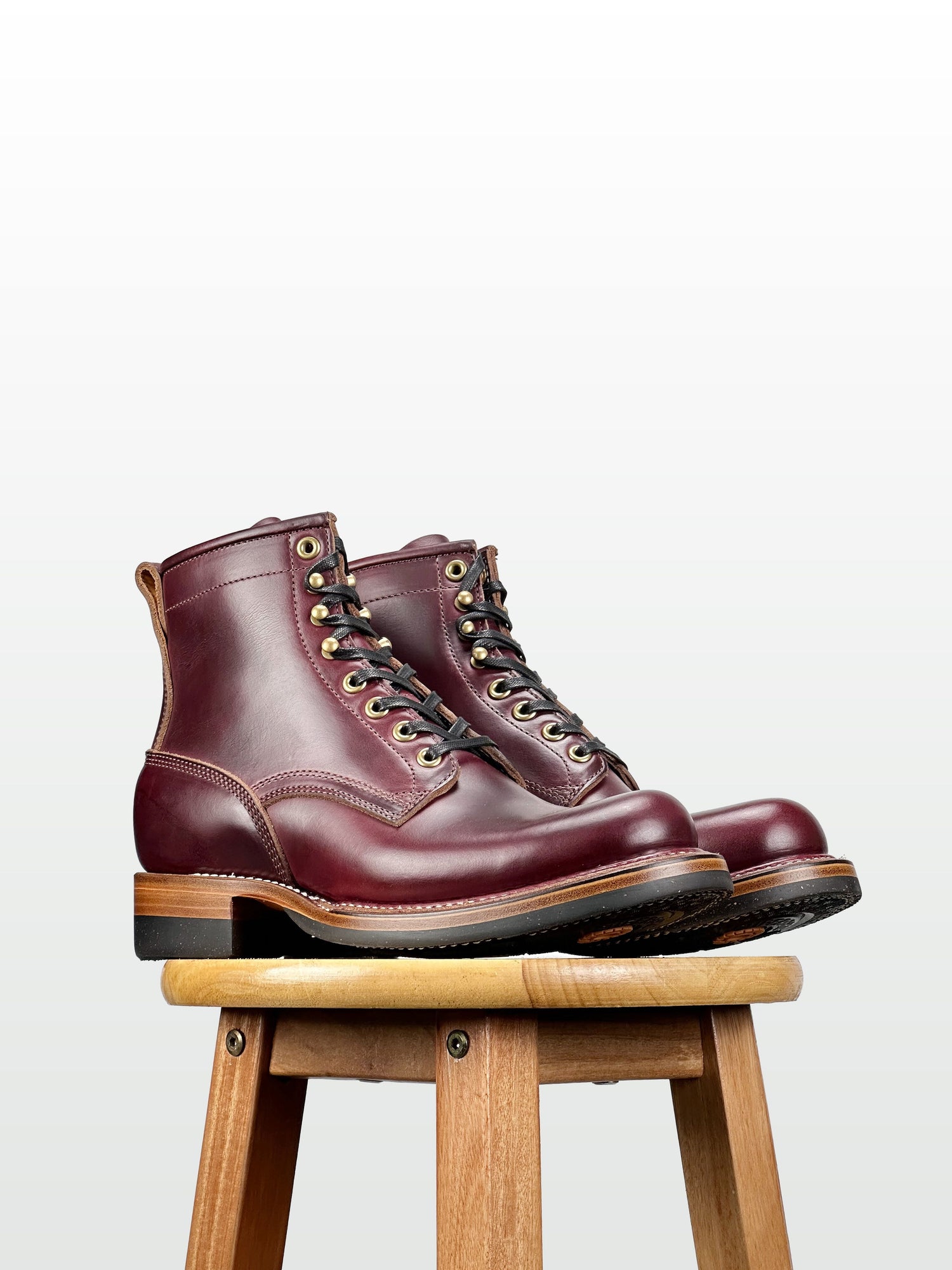 (MTO) - Woodcutting boots  - Horween cxl Claret - 6181