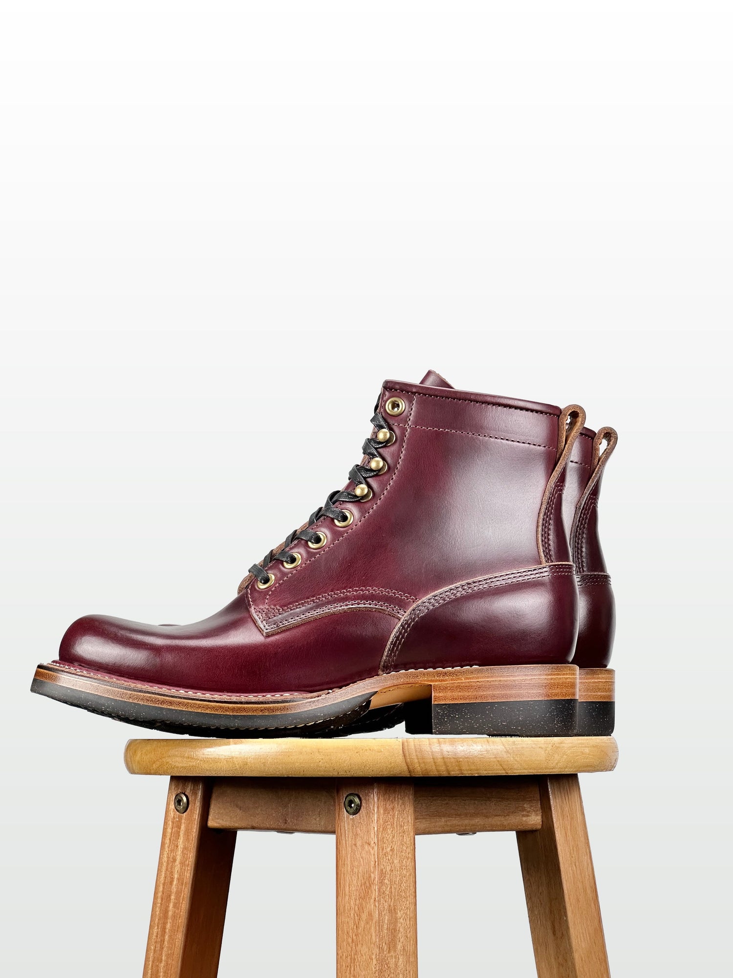 (MTO) - Woodcutting boots  - Horween cxl Claret - 6181