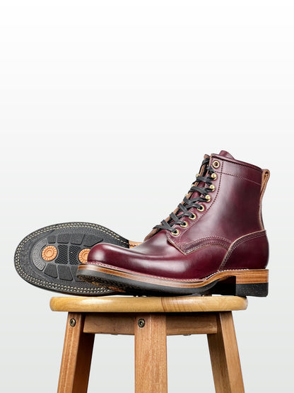(MTO) - Woodcutting boots  - Horween cxl Claret - 6187