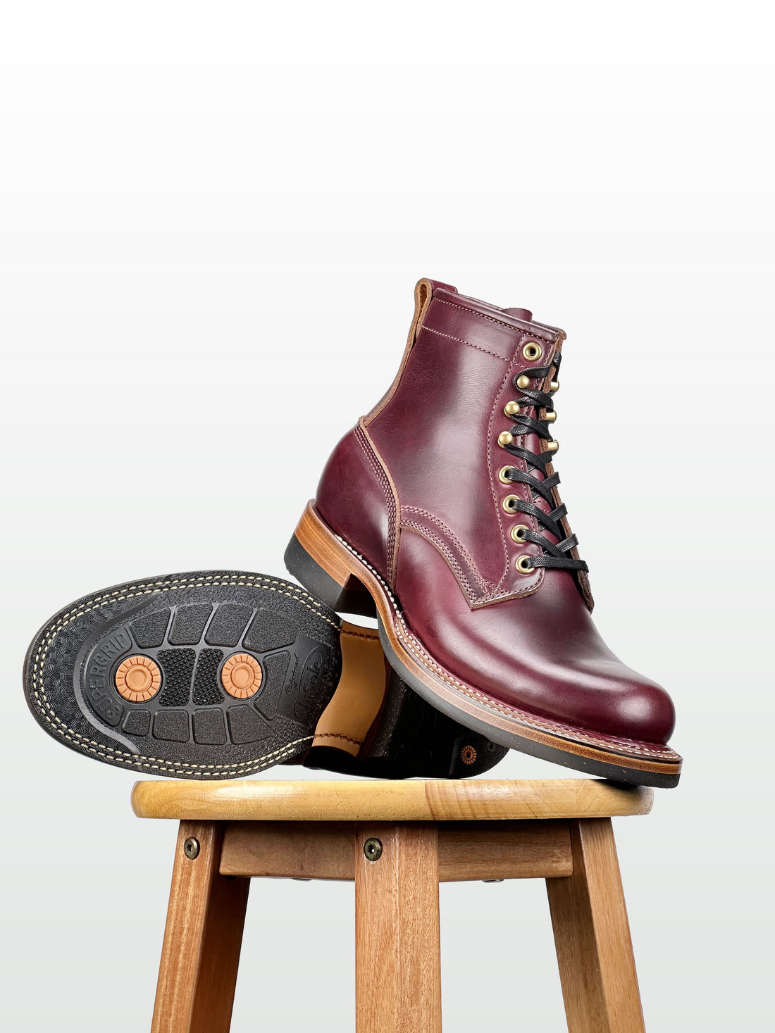 (MTO) - Woodcutting boots  - Horween cxl Claret - 6181