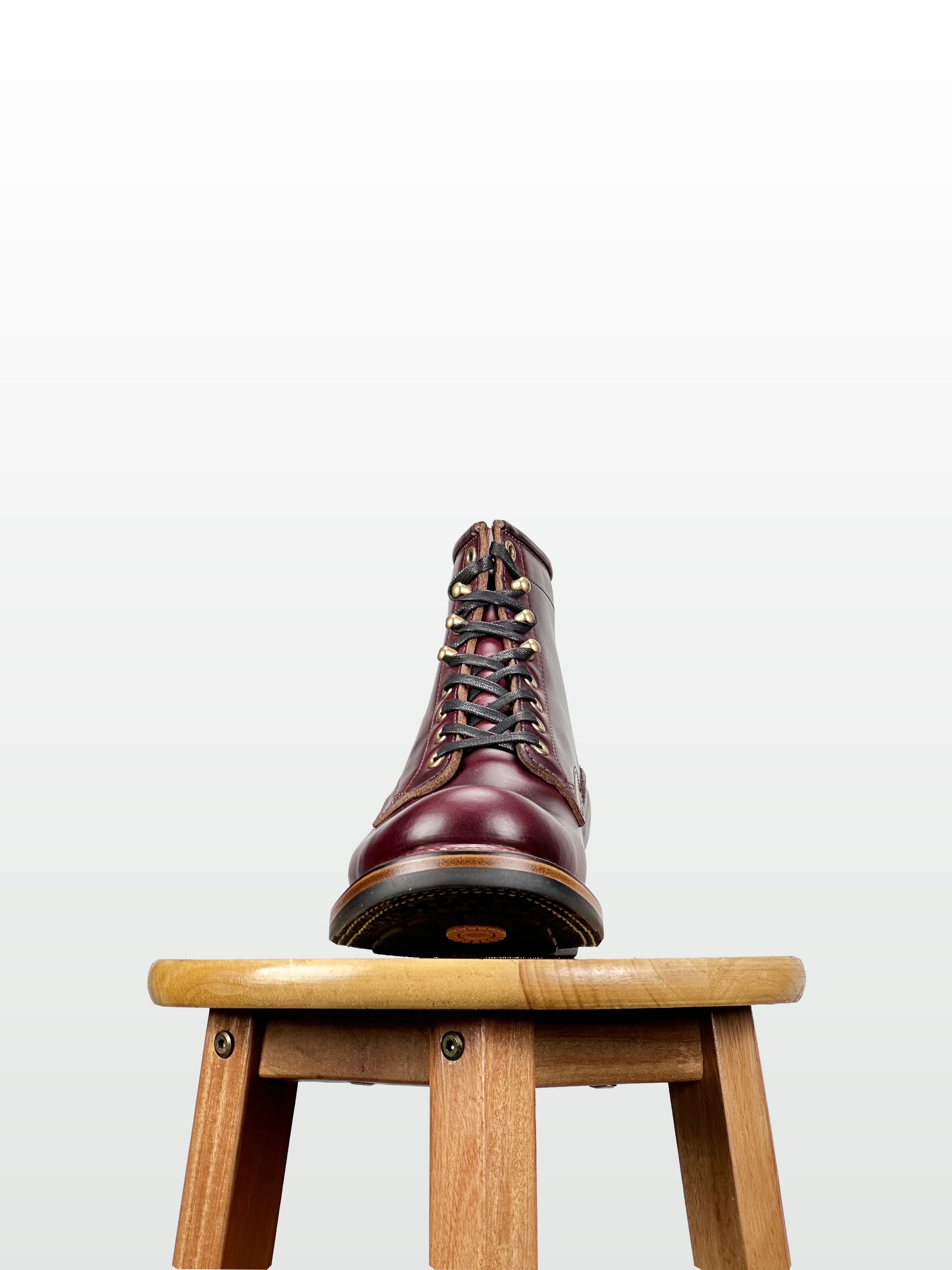 (MTO) - Woodcutting boots  - Horween cxl Claret - 6181