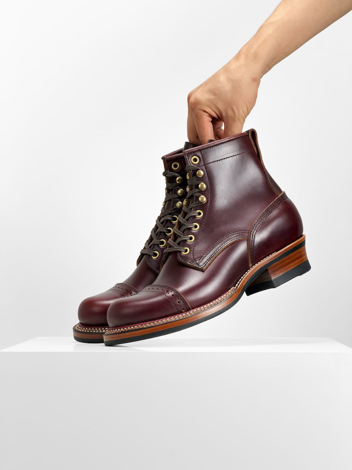 Ready to Ship  - Woodcutting boots - Horween chromexcel Claret - 6771