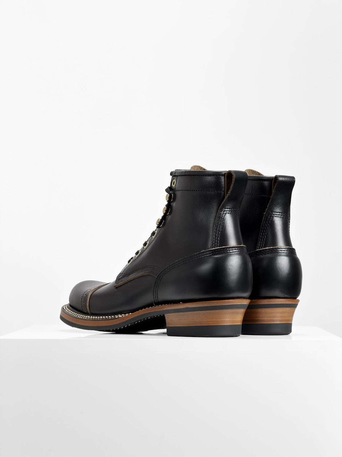 Ready to Ship  - Woodcutting boots - Horween chromexcel Black - 6771