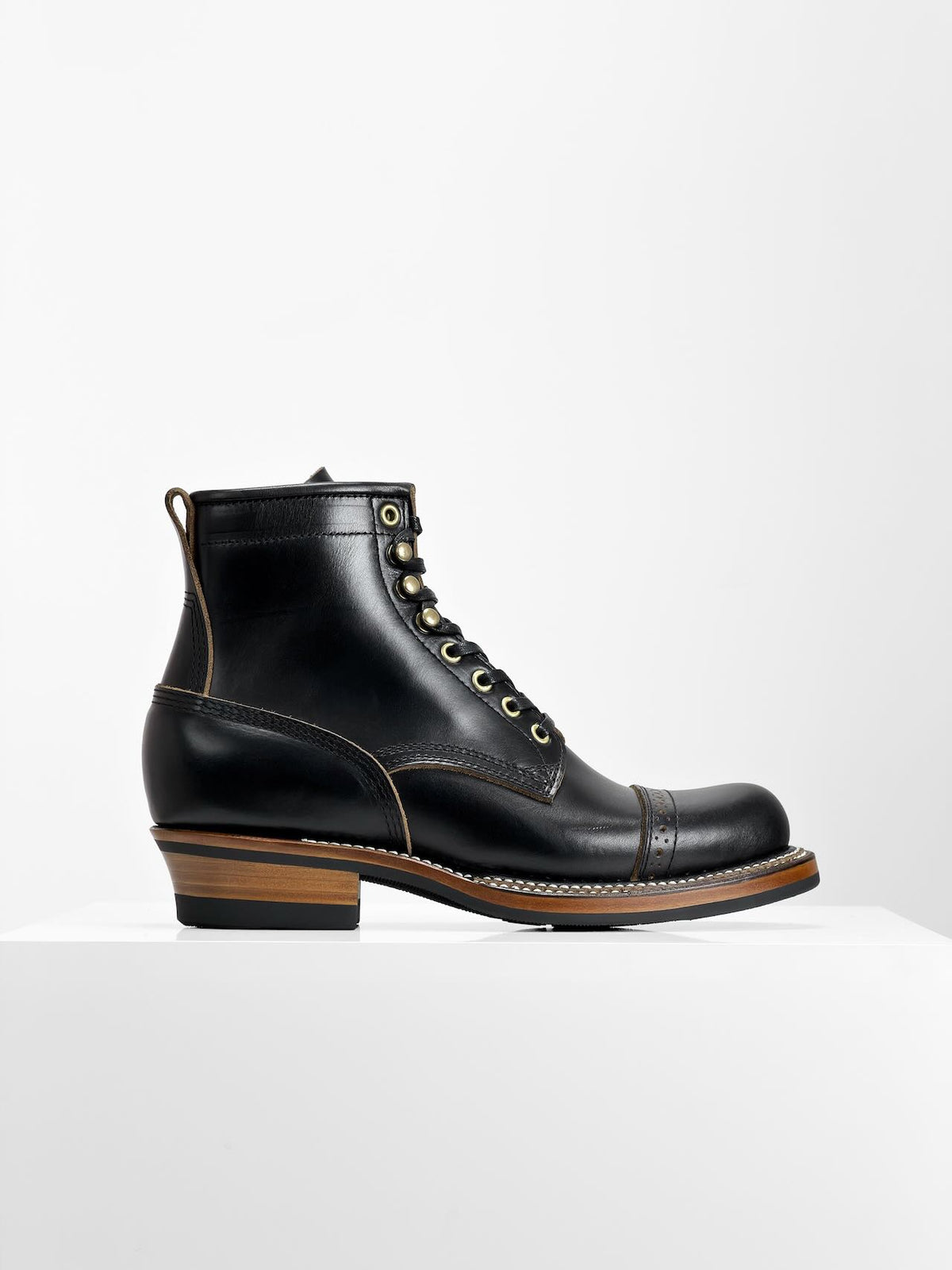 Ready to Ship  - Woodcutting boots - Horween chromexcel Black - 6771