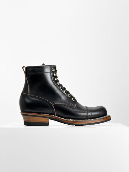 Ready to Ship  - Woodcutting boots - Horween chromexcel Black - 6771