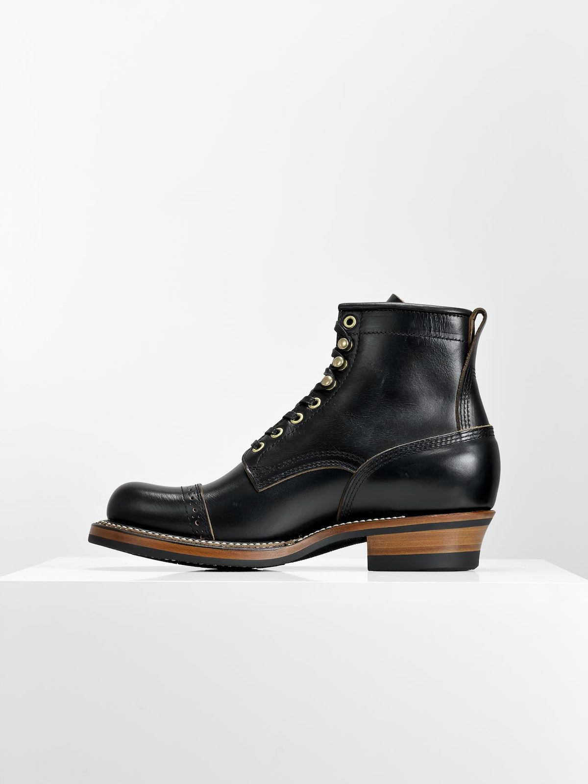 Ready to Ship  - Woodcutting boots - Horween chromexcel Black - 6771