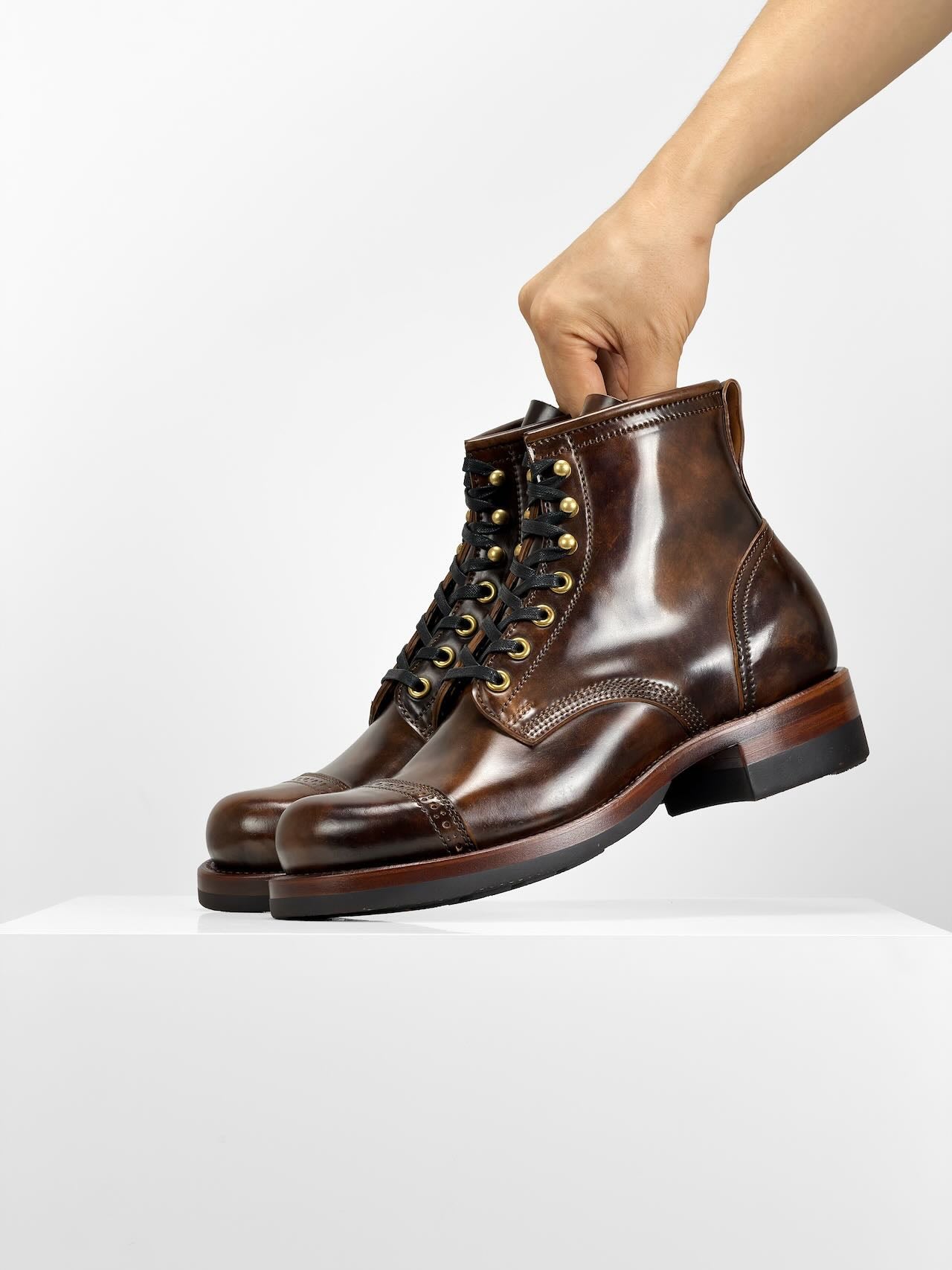 (MTO) - Jump Boots  -  Rocado shell cordovan/Goodyear Welt  - 6167