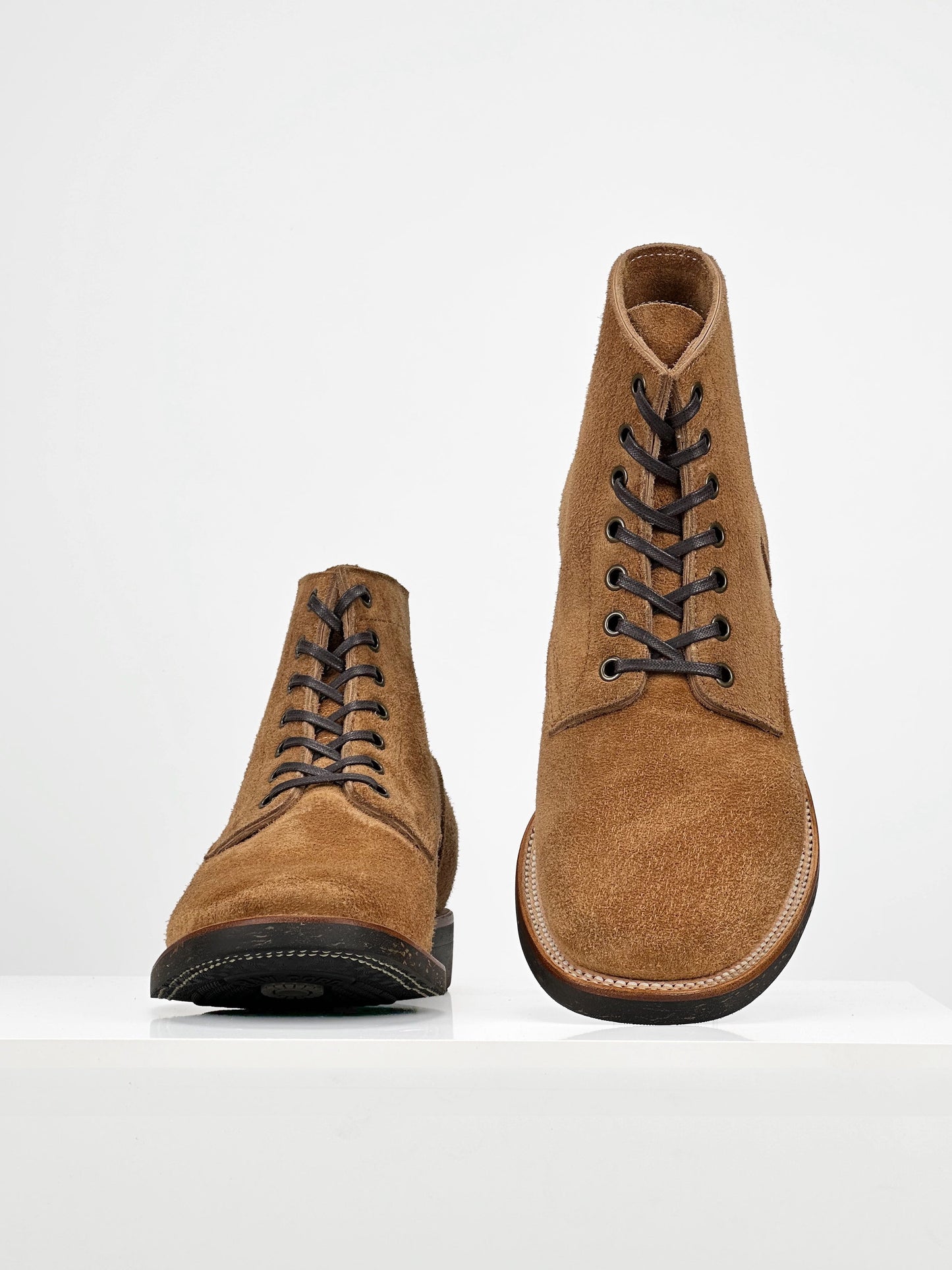 MTO-Escape Boots - Brown reverse cowhide - 5608