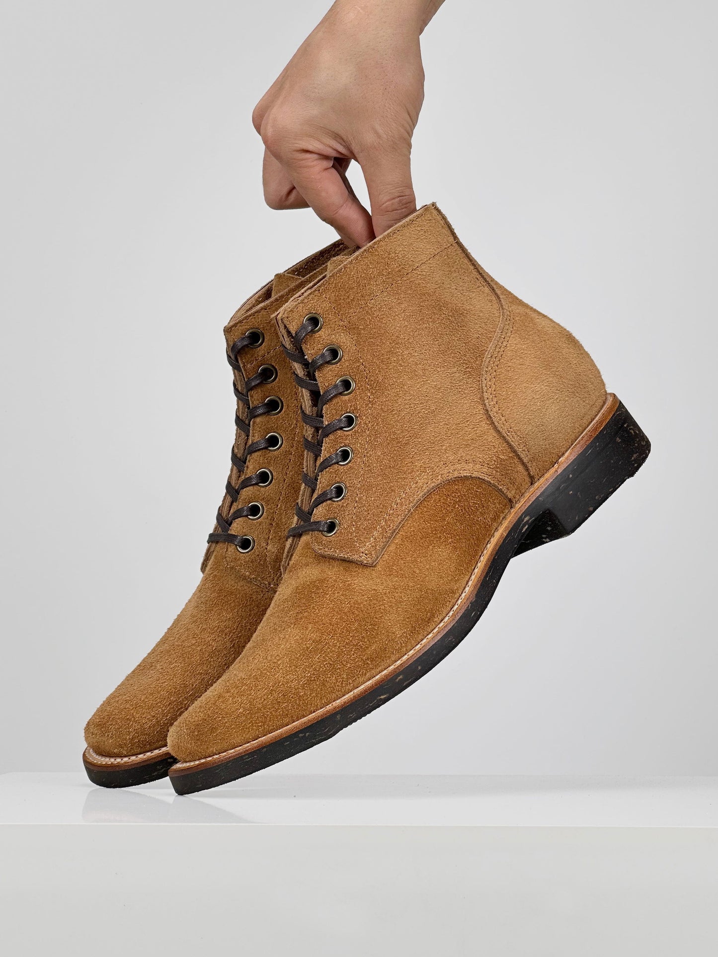 MTO-Escape Boots - Brown reverse cowhide - 5608