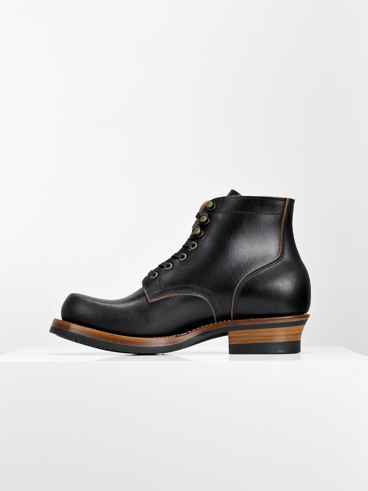 (MTO) - Miner Boots-Horween Waxed Flesh, Goodyear Welt-6185