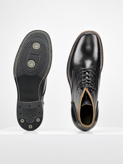 (MTO) - Escape Boots  - Black TeaCore  Cowhide - 5608