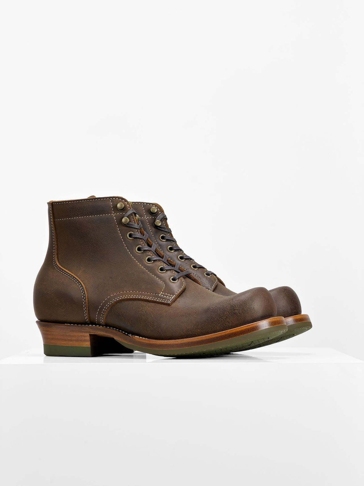 (MTO) - Miner Boots - C.F. Stead KUDU (UK)  SNUFF   - 6185/with 2 hooks